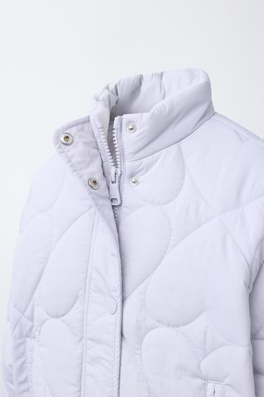 VESTE REMBOURRÉE CŒURS - Gris bleu de Zara - Image 4