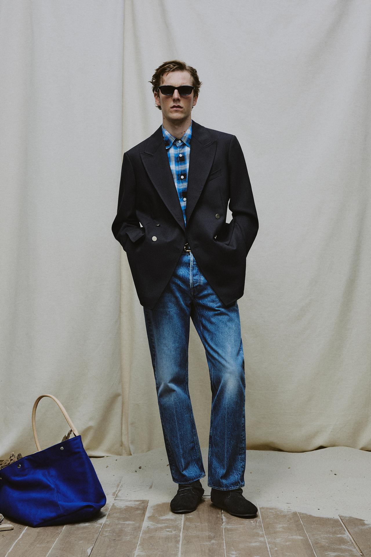 Овальные солнцезащитные очки AARON LEVINE X ZARA + кожаный ремень AARON LEVINE X ZARA
