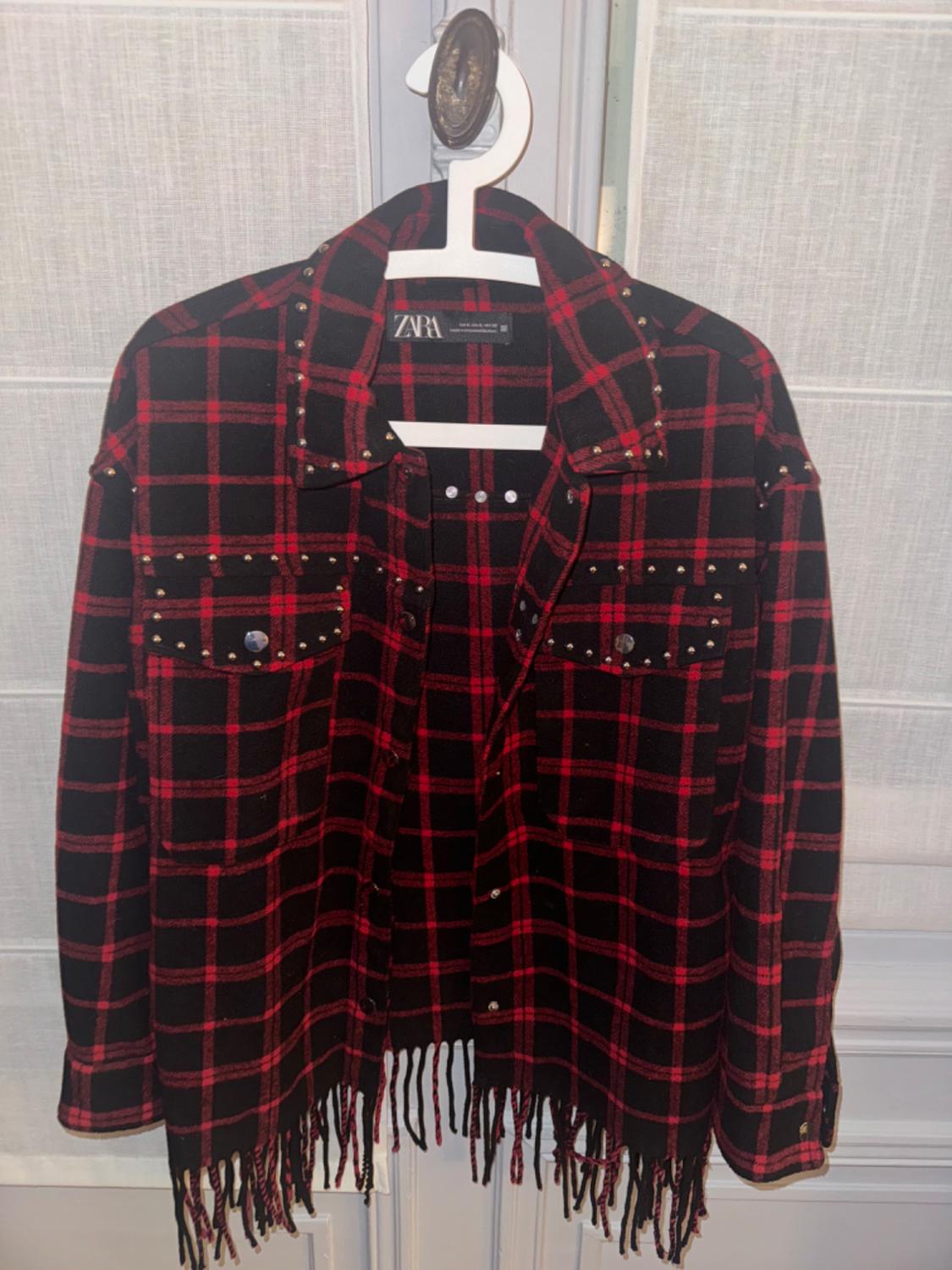 OVERSHIRT WITH FRINGE AND STUDS