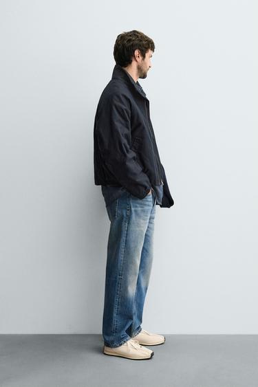 BLOUSON MATELASSÉ COUPE COURTE - Bleu de Zara - Image 3