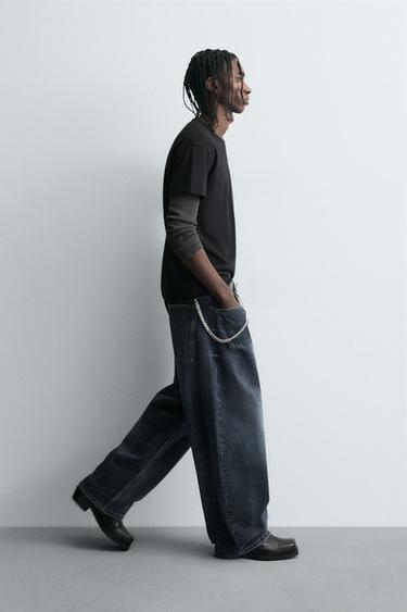 ИЗБЛЕДЕНИ BALLOON FIT ФАРМЕРКИ - Синосива од Zara
