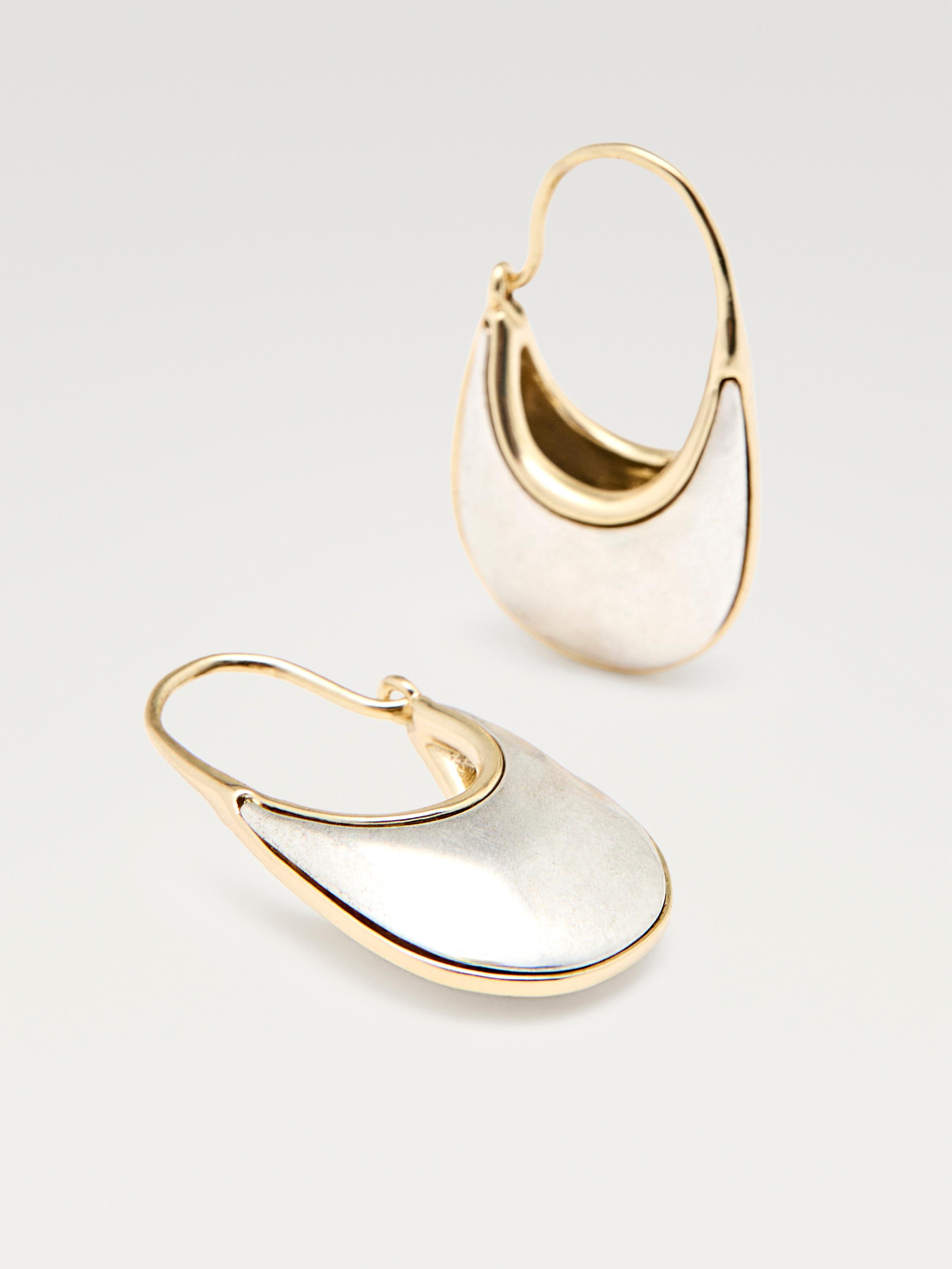 Boucles d’oreilles anneaux pierre