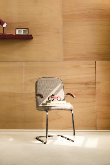 CHILDREN'S VINTAGE CHROME CHAIR - Brown by Zara