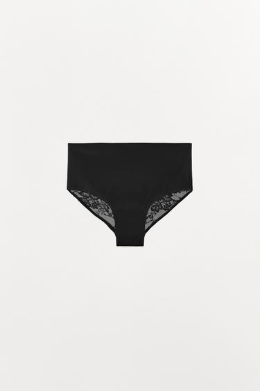 LACE BODY SHAPE BRIEFS - Black by Zara - Image 3
