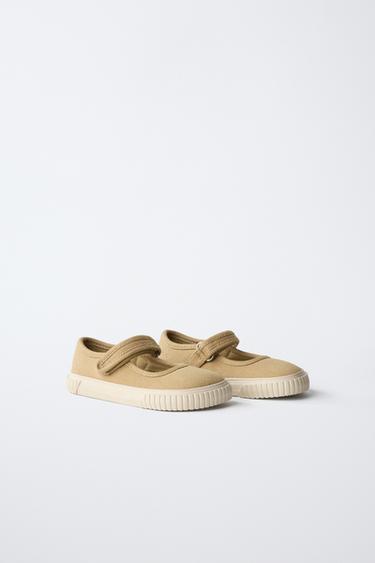 BAREFOOT TEXTILE SNEAKERS - Sand Brown by Zara - Image 1