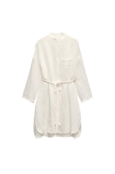 ZW COLLECTION TEXTURED OVERSIZE SHIRT