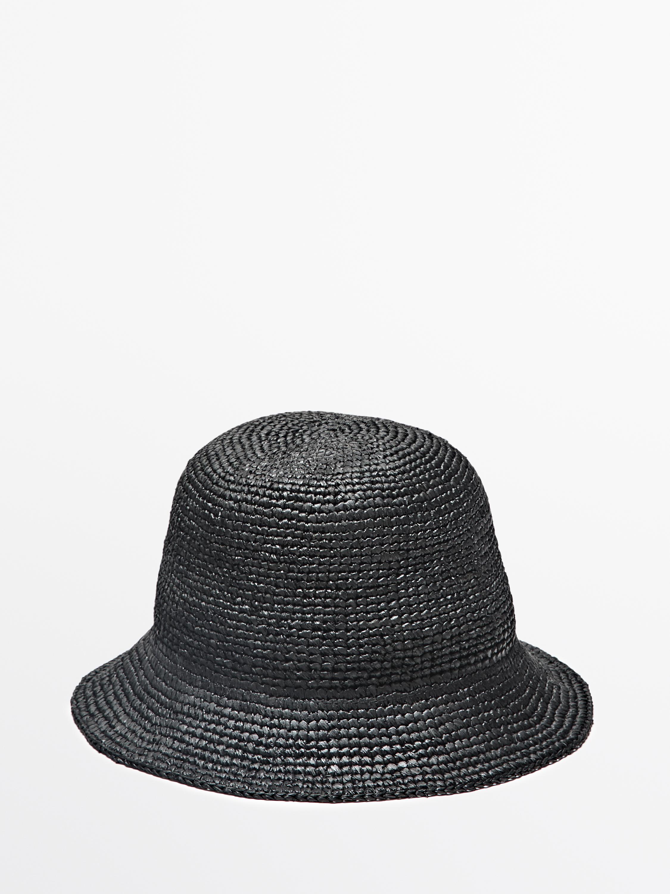 Raffia bucket hat