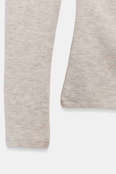 TOP ASYMÉTRIQUE SOFT - Beige chiné de Zara - Image 7