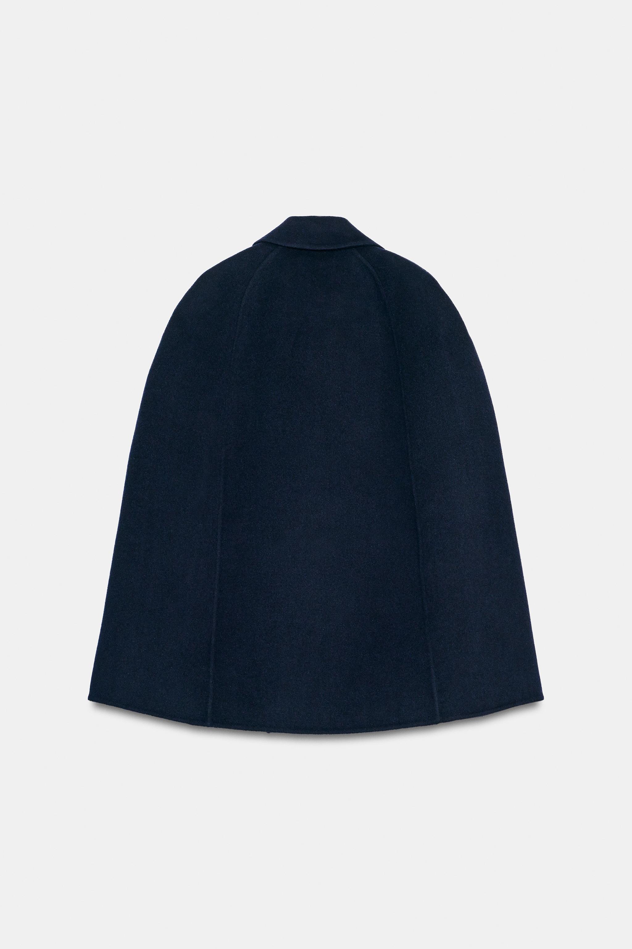 ZW COLLECTION WOOL BLEND BUTTON CAPE