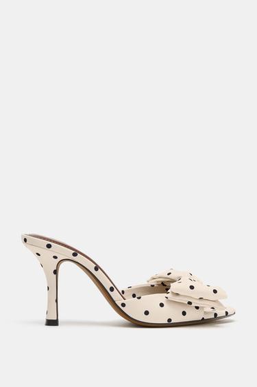 POLKA DOT PRINT SANDALS WITH BOW - Multicoloured by Zara - Image 0