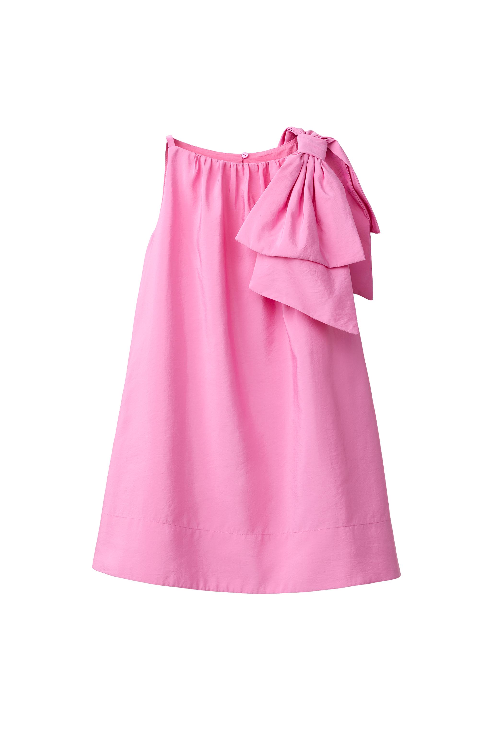 BOW DRESS - Dusty pink | ZARA United States BOW DRESS - Dusty pink | ZARA United States