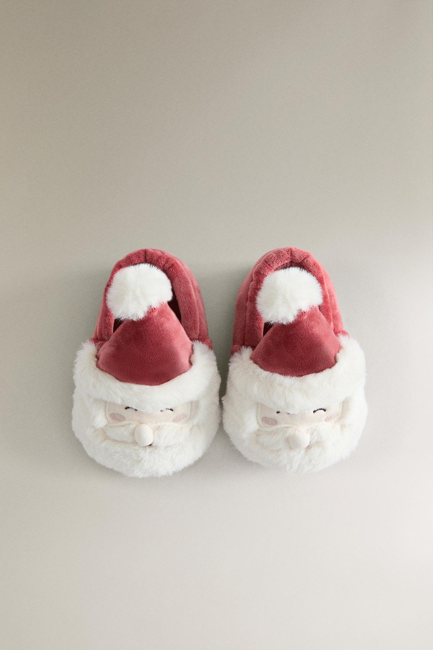 Детские ботинки Zara Christmas Santa Claus, цвет: Красный — фото 3