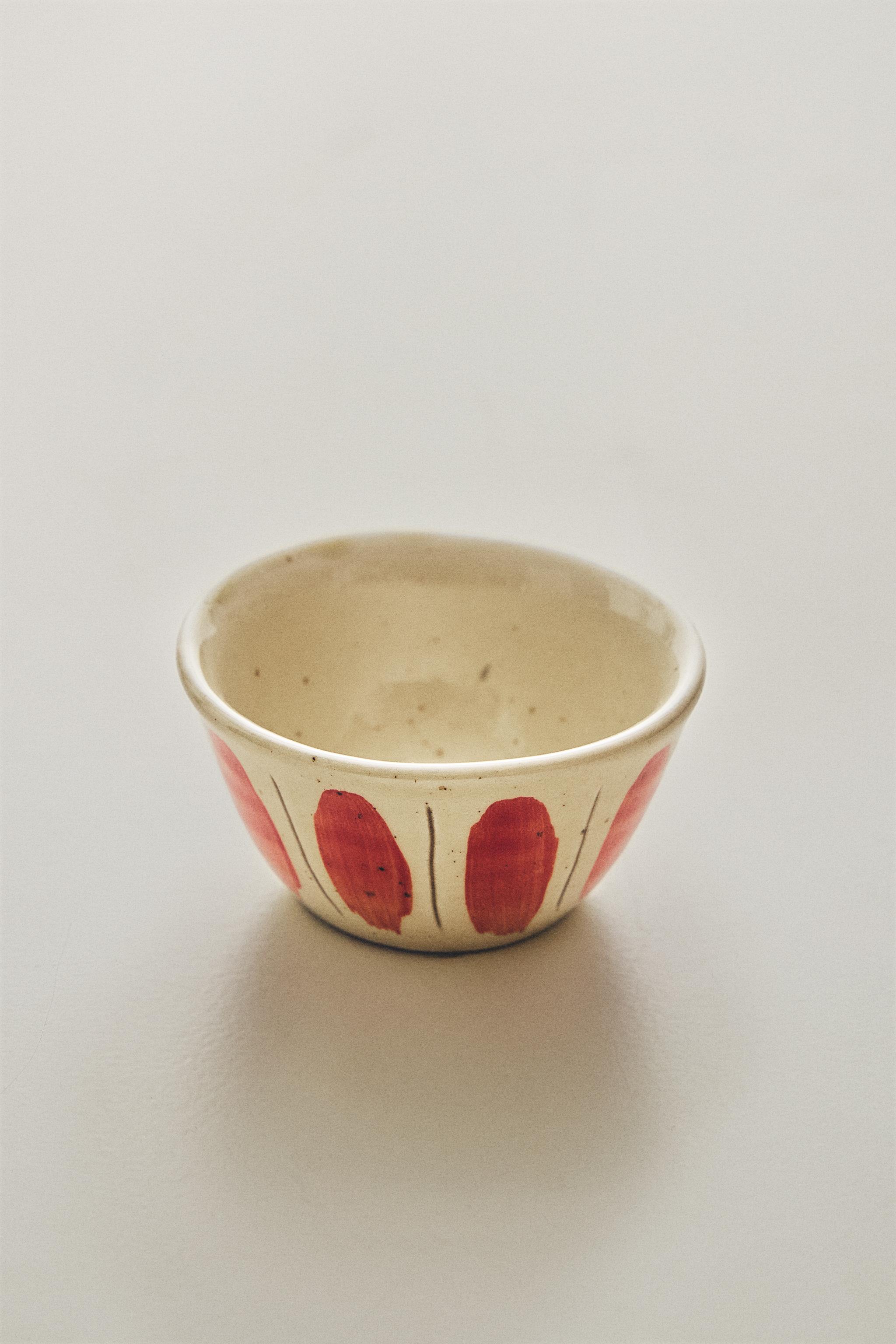 MINI CIRCLE EARTHENWARE BOWL — Red