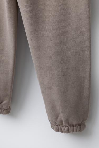 PANTALON DE JOGGING À INSCRIPTIONS - Rose pâle de Zara - Image 3