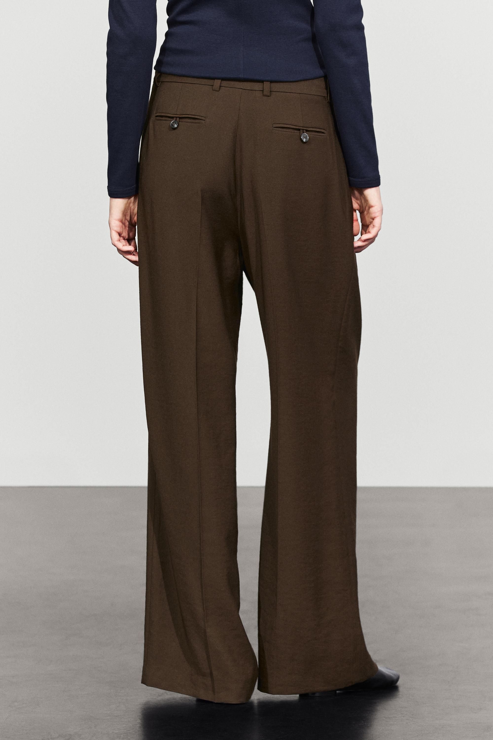 Pantalon large plissé