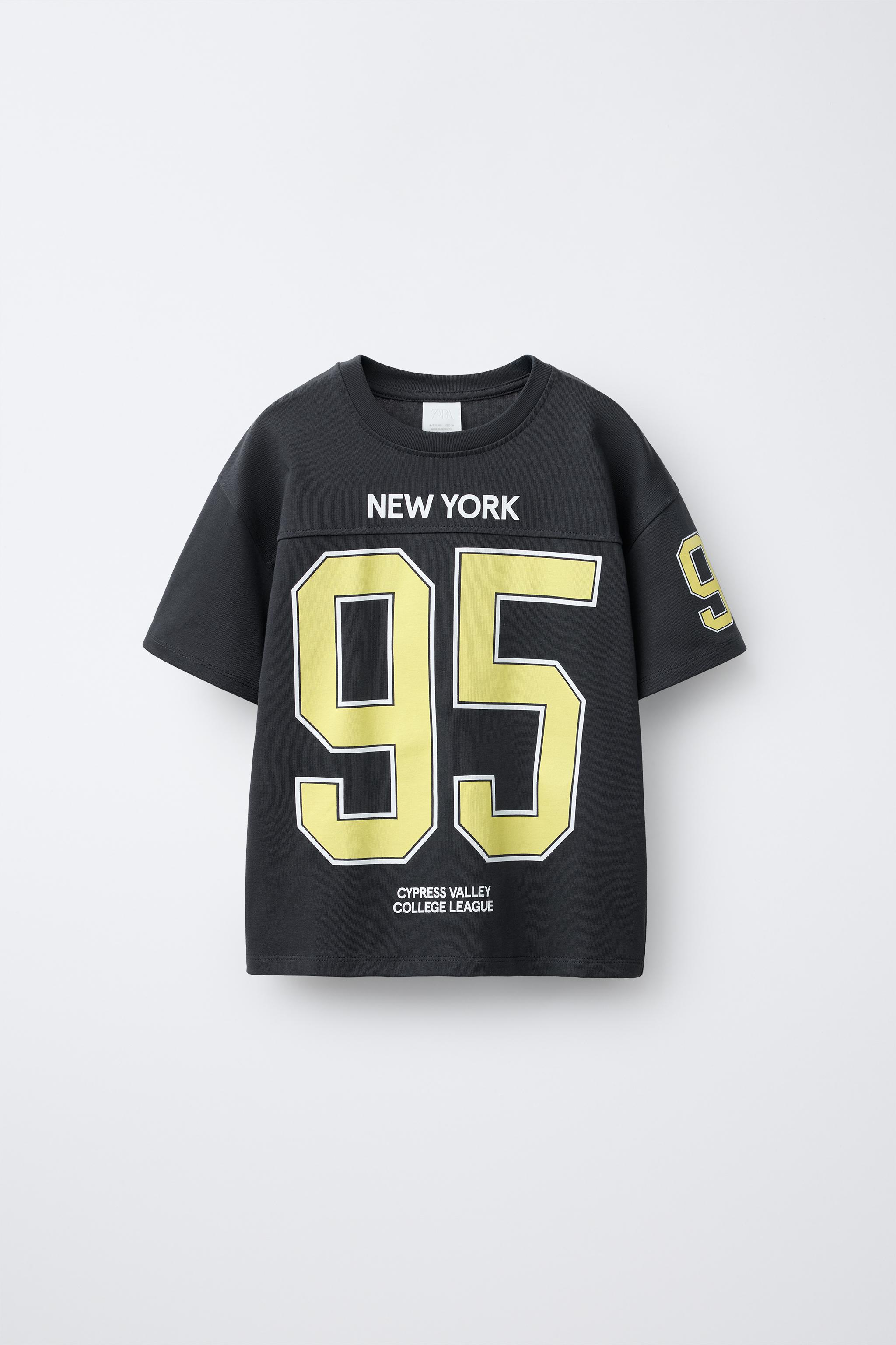 スペイン発送 ZARA スプラッシュナンバーTシャツ 上品カジュアル スプラッターナンバーTシャツ - グレーマール | ZARA Japan / 日本
