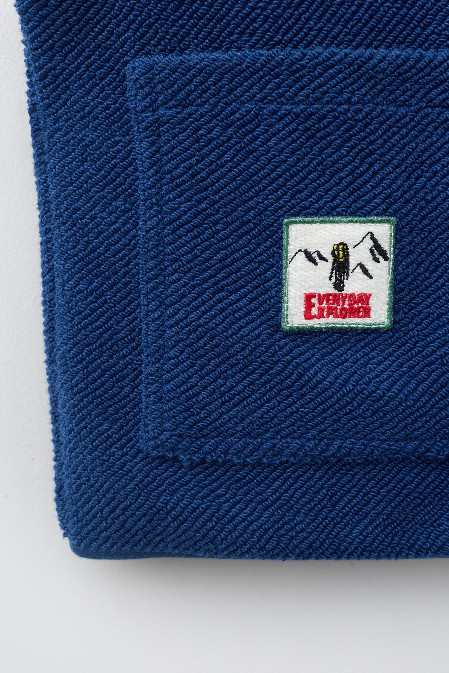 Детский жилет Zara Textured Vest with Text and Label, цвет: Синий — фото 5