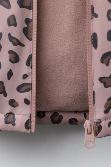 WATER-RESISTANT PRINTED RUBBERISED RAINCOAT - Pink by Zara - Image 6
