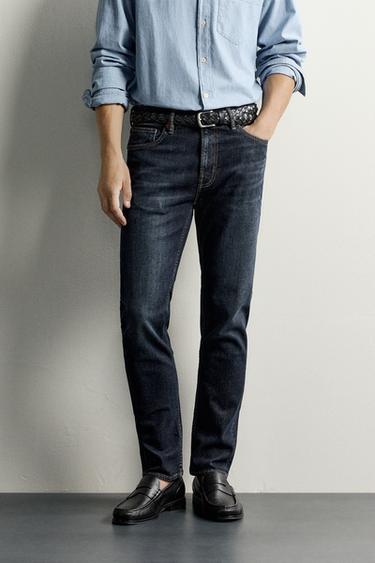 Zara BASIC SLIM FIT JEANS - Blue
