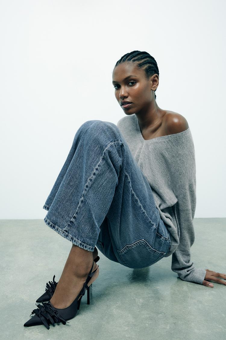 Scarpe Con Tacchi Neri Zara Con Lacci Con Tacco Tacchi Rossi Zara