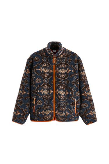 JACQUARD FLEECE JACKET
