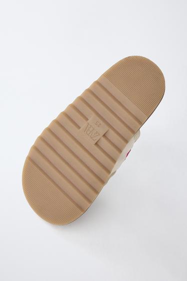 EMBROIDERED SANDALS - Ecru White by Zara - Image 6