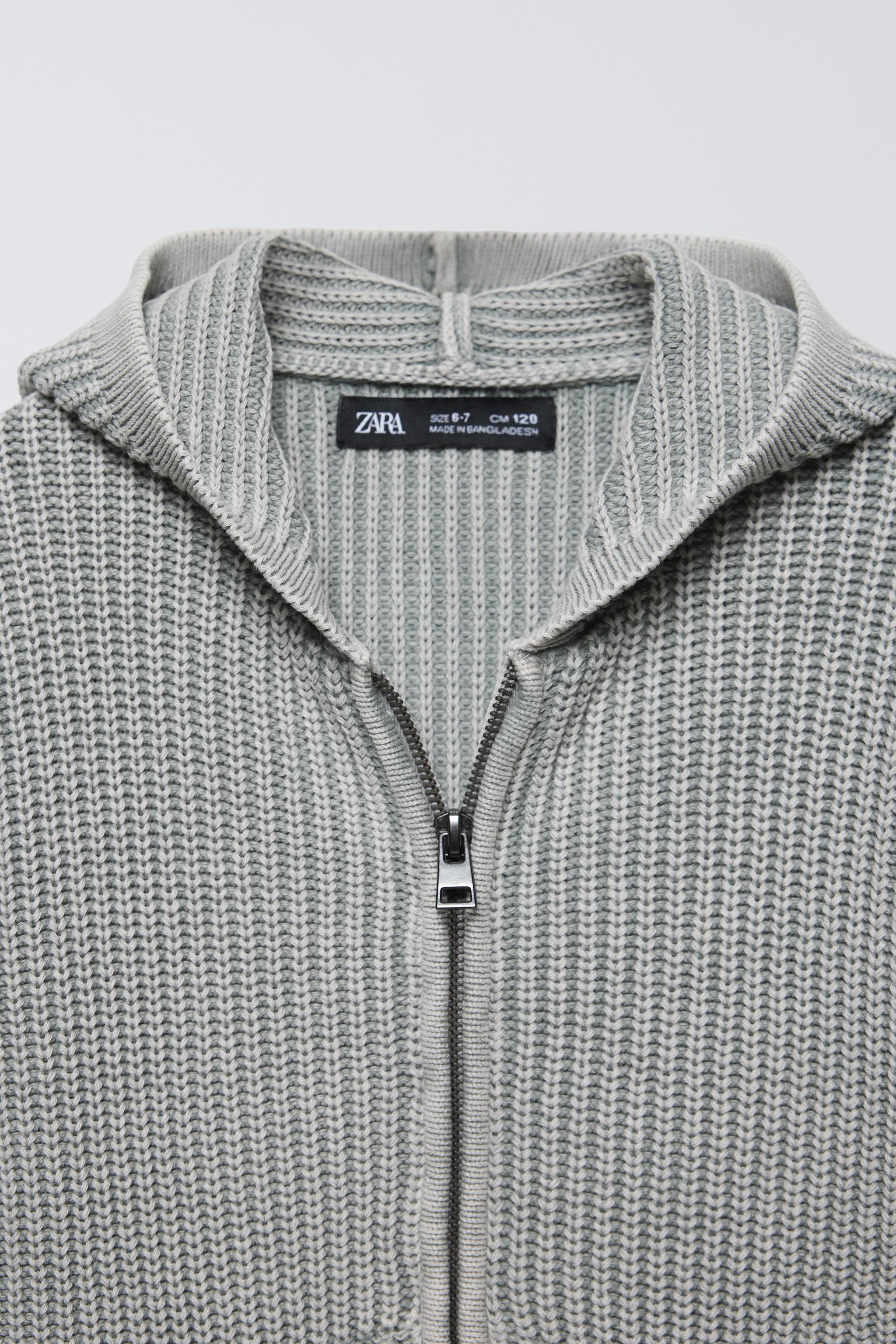 Zara hooded orders knit cardigan