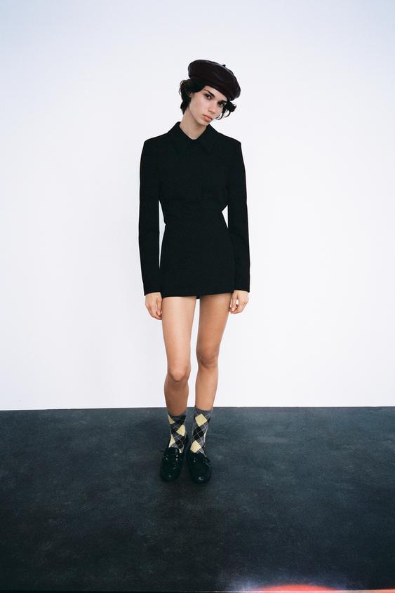 100% LEATHER BERET - Brown by Zara - Image 0