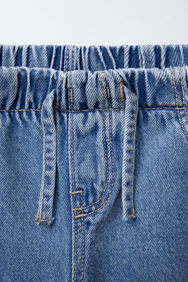 FLUID RIPPED WIDE-LEG JEANS - Mid-blue by Zara - Image 2