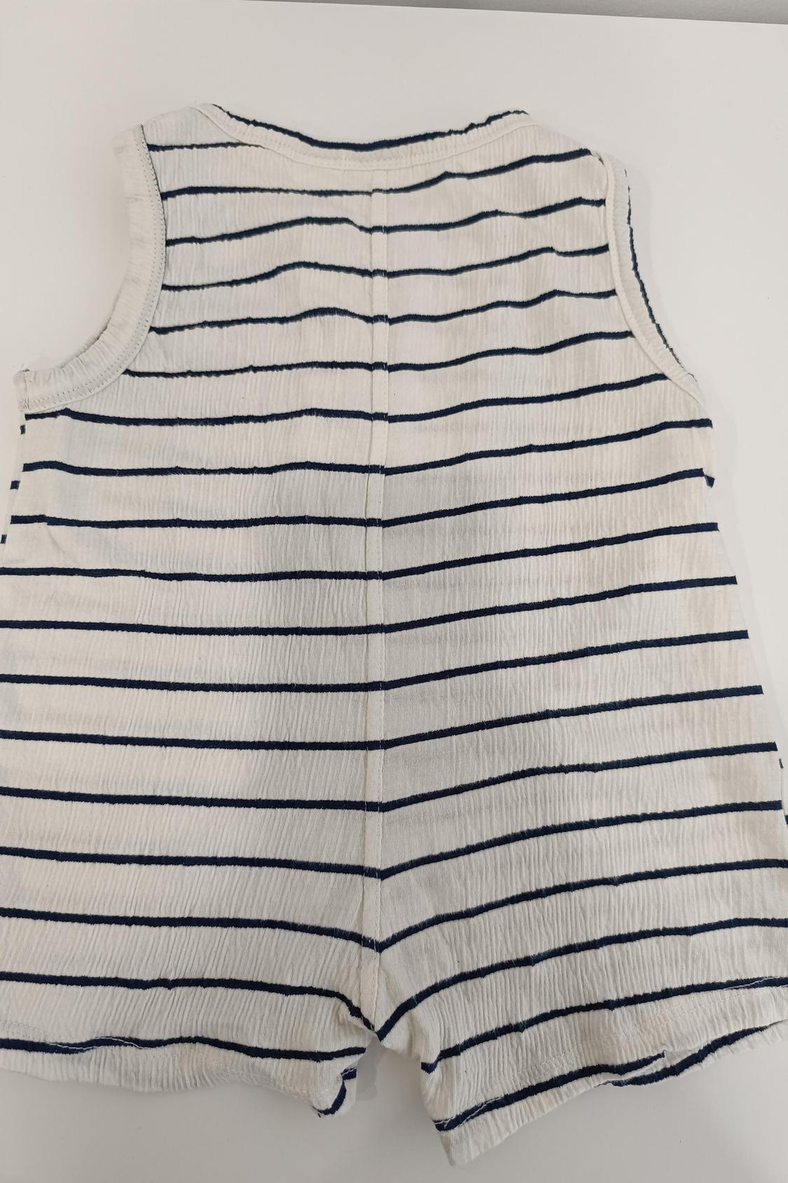 STRIPY TEXTURED JUMPSUIT - Image 3