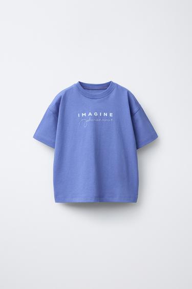 CAMISETA BORDADO JOHN LENNON ® - Azul de Zara