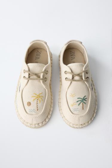 ESPADRILLES BRODÉES - Blanc écru de Zara - Image 5