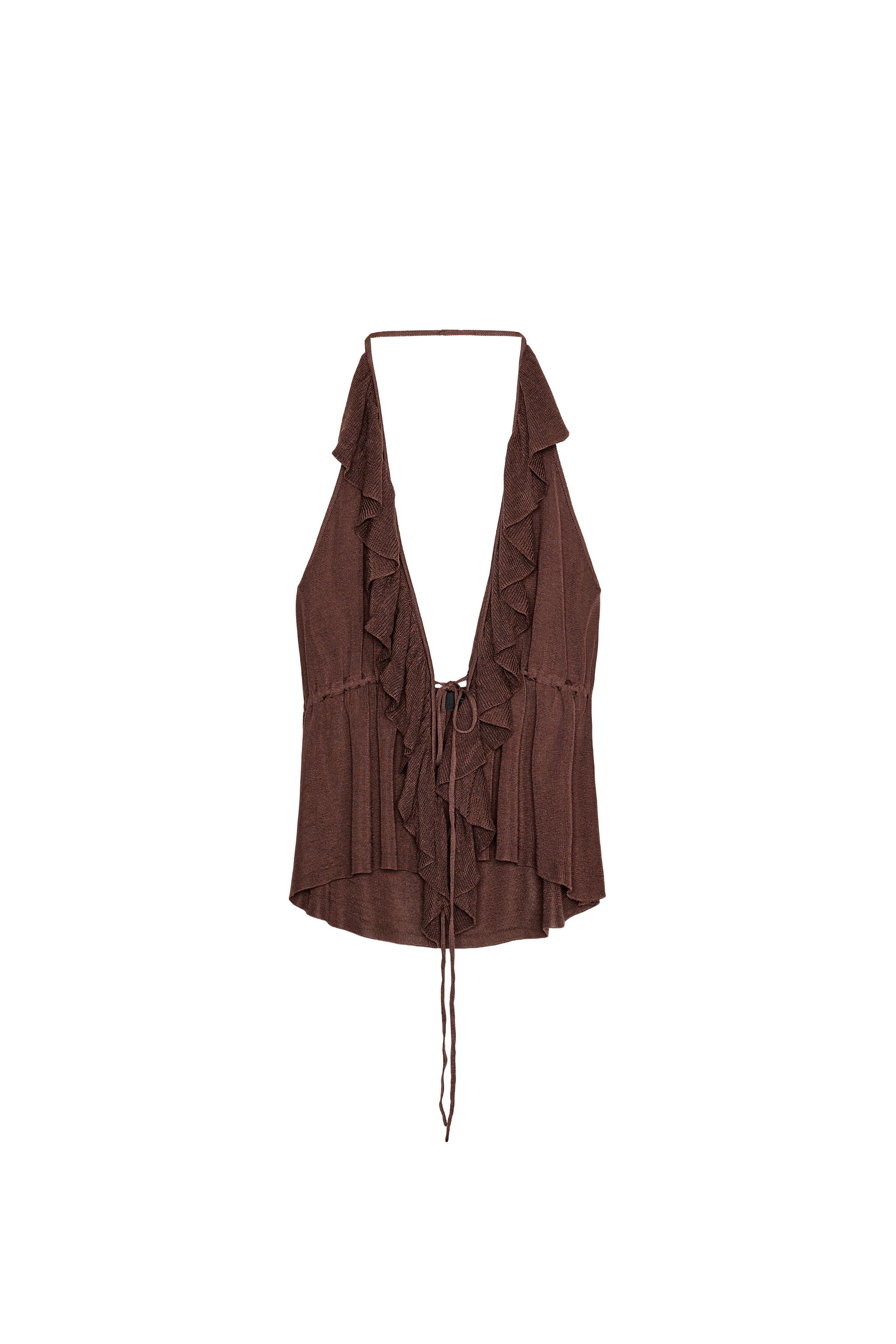 新作サルセーション　Back Pleat Tank Top Wellness Cross Back Tank Top | ALEXIA STAM