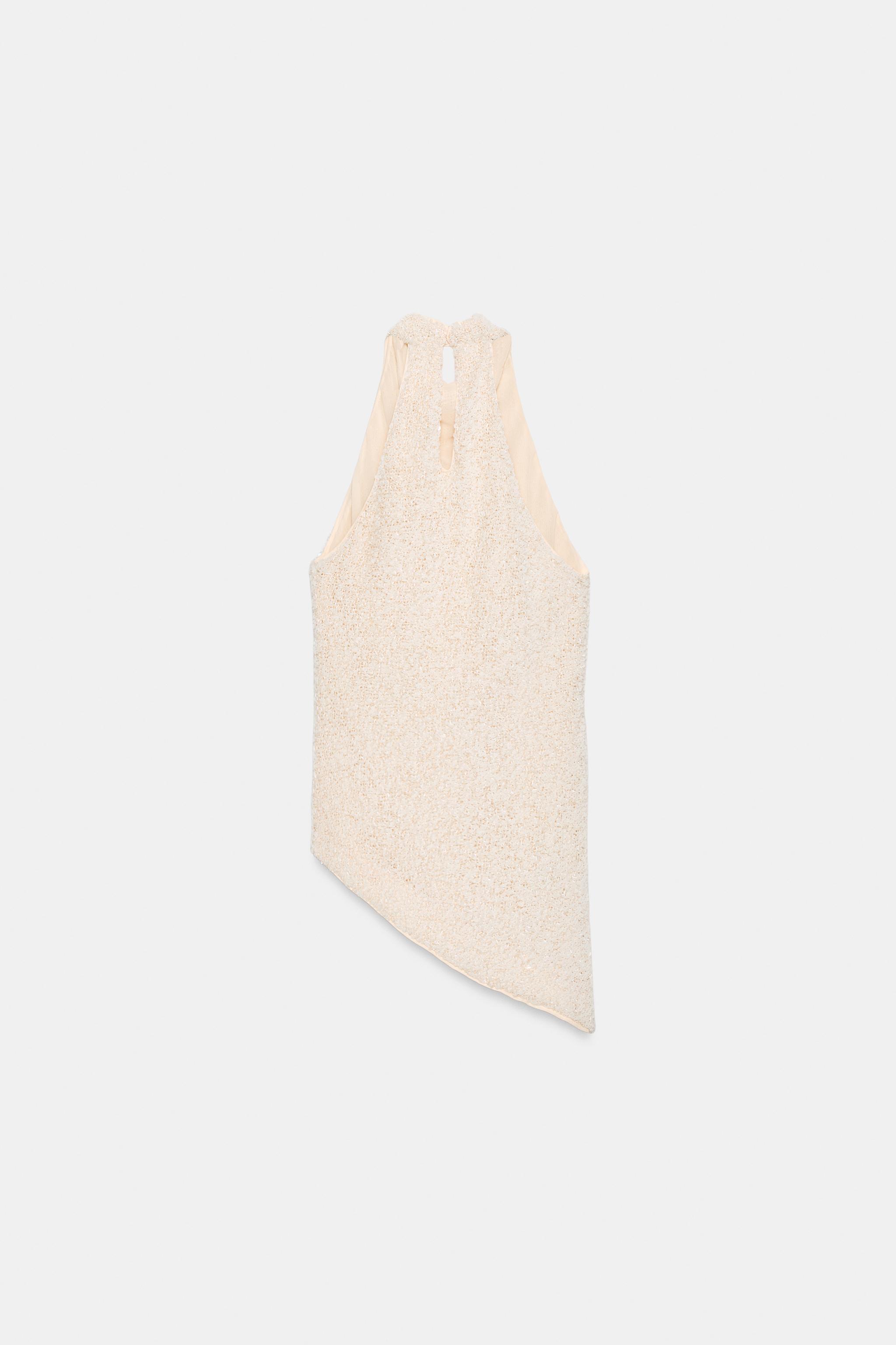 ZW COLLECTION SEQUIN HALTER TOP