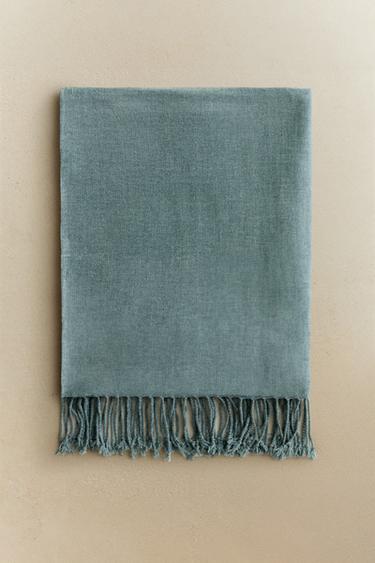 PLAID CHENILLE - Bleu chiné de Zara - Image 5