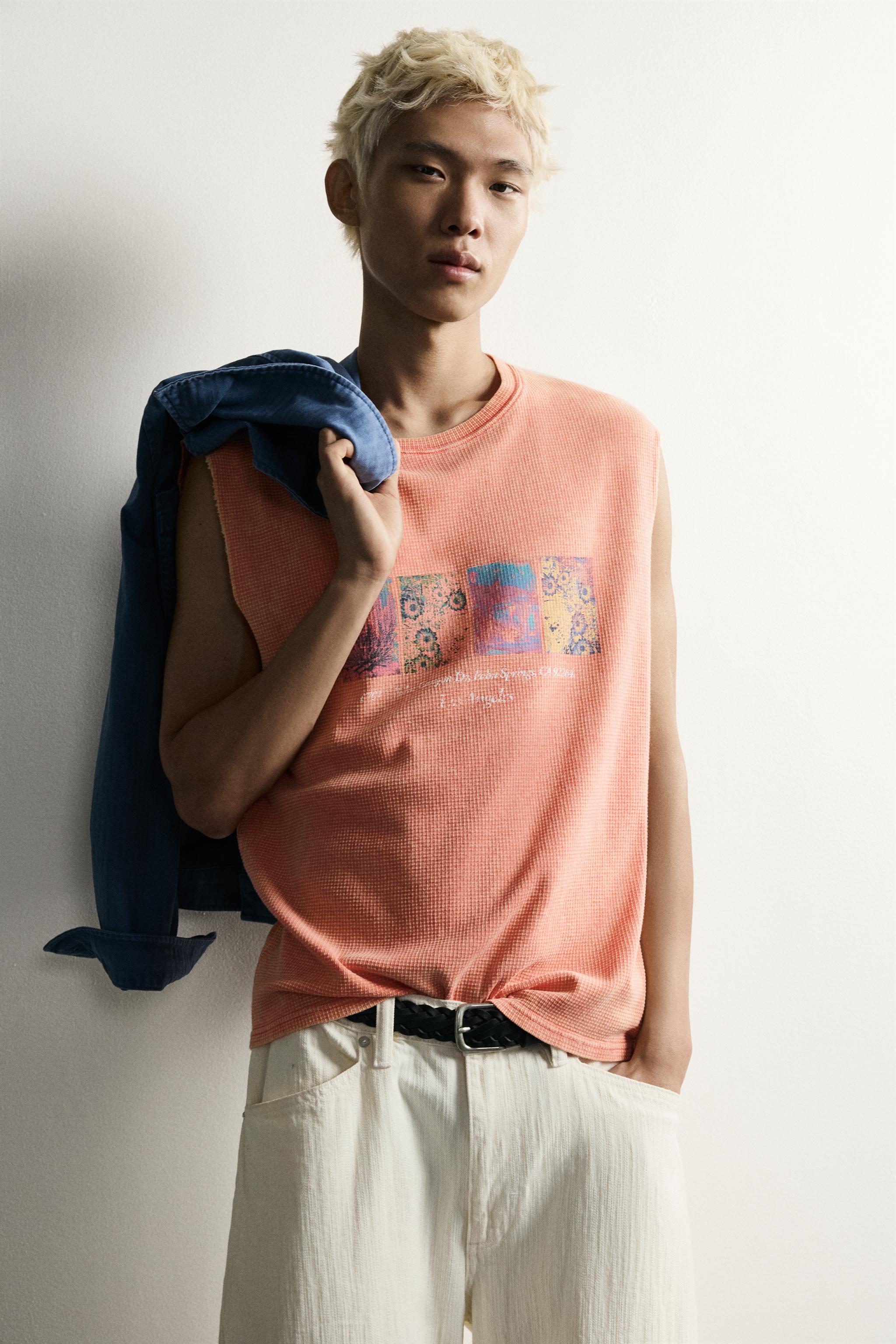 PRINTED KNIT TANK TOP