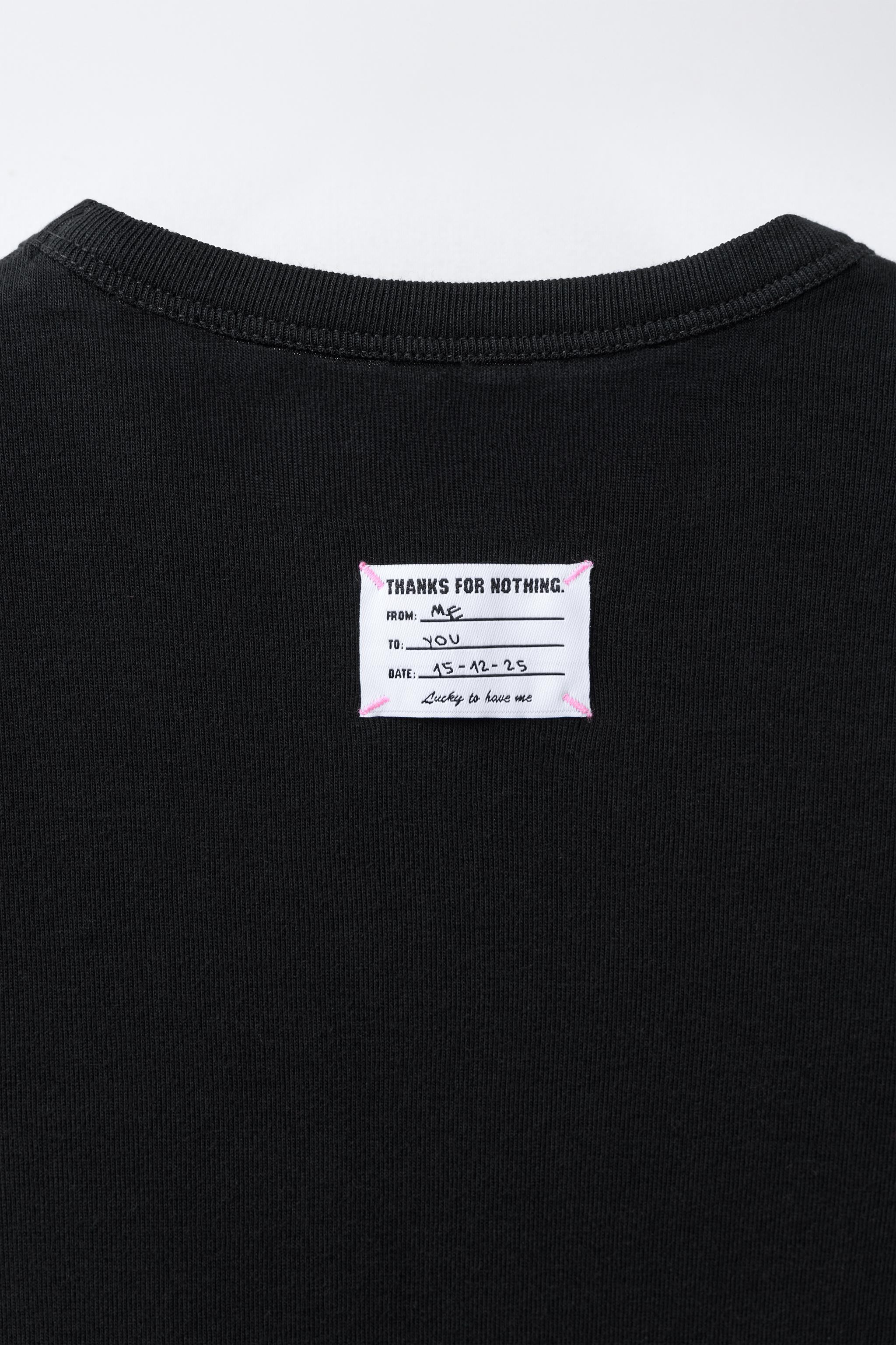 TEXT PRINT T-SHIRT