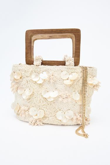 BOLSO DETALLES EFECTO NACARADO - Crudo de Zara
