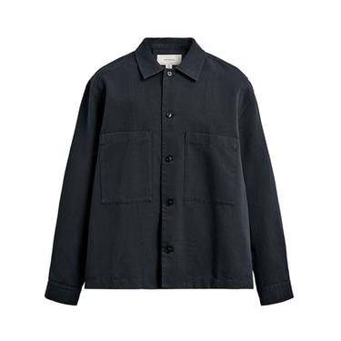 REGULAR FIT OVERSHIRT WITH POCKETS - Dark navy by Zara