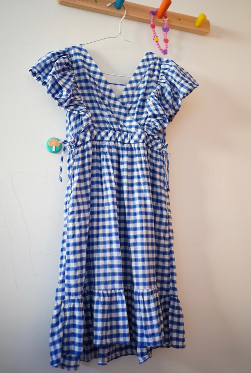 CHECKED MIDI DRESS - Image 2