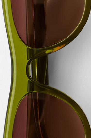 CAT-EYE-SONNENBRILLE - Grün von Zara