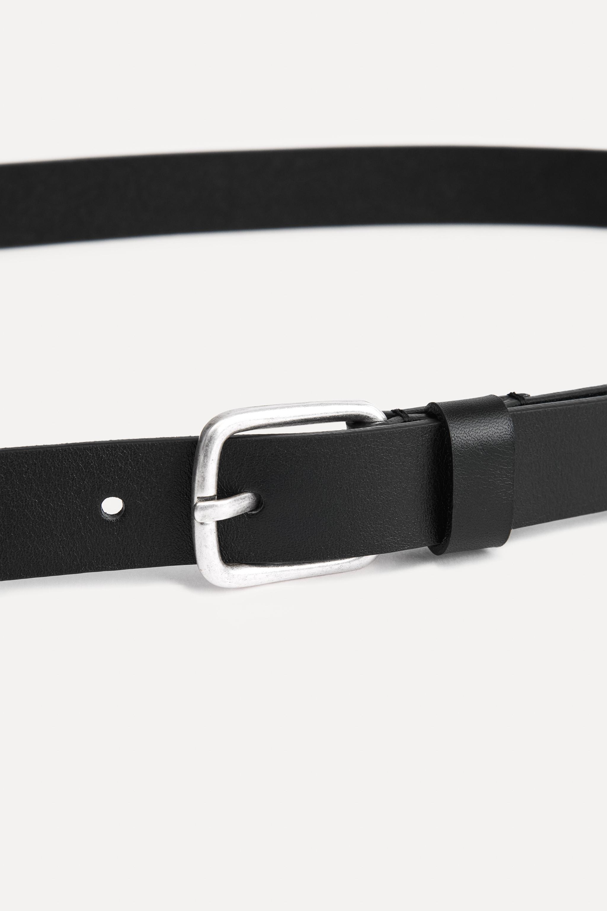 【ZARA】エクストラロング レザーベルト 6399/702/800 EXTRA LONG LEATHER BELT 50TH ANNIVERSARY - Black | ZARA