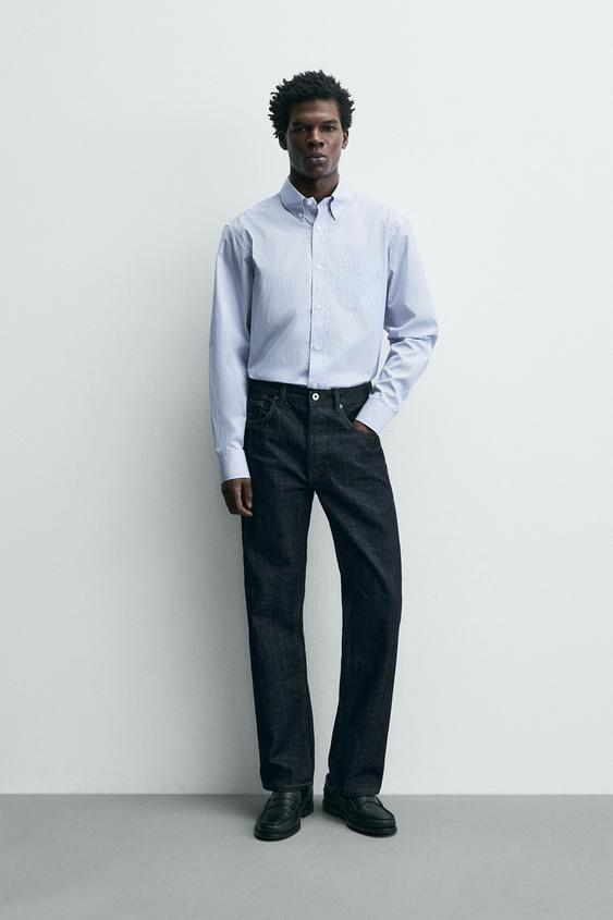 TEXTURED STRIPED SHIRT