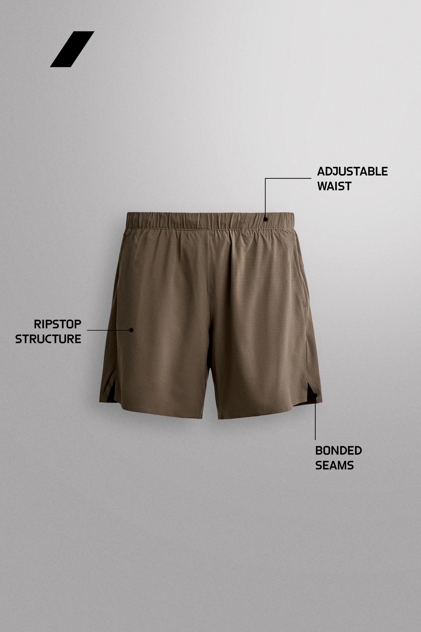 Мужские шорты Zara 9" Training, цвет: Тёмный коричневый — фото 6