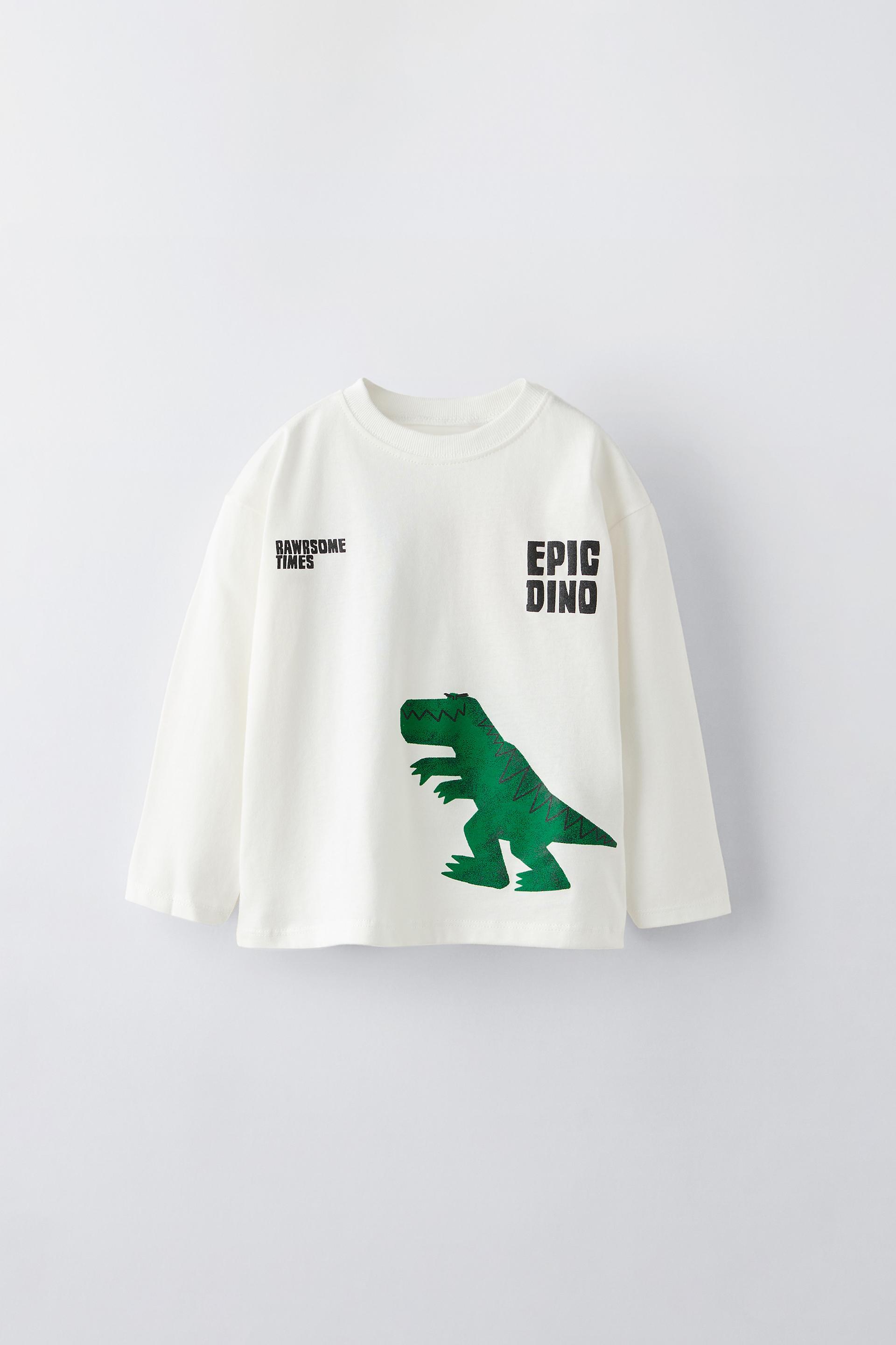 zara 恐竜 t シャツ