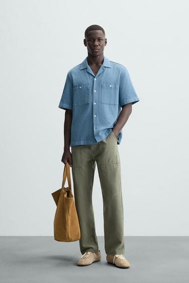 RELAXED FIT SHIRT - Indigo by Zara - Image 0