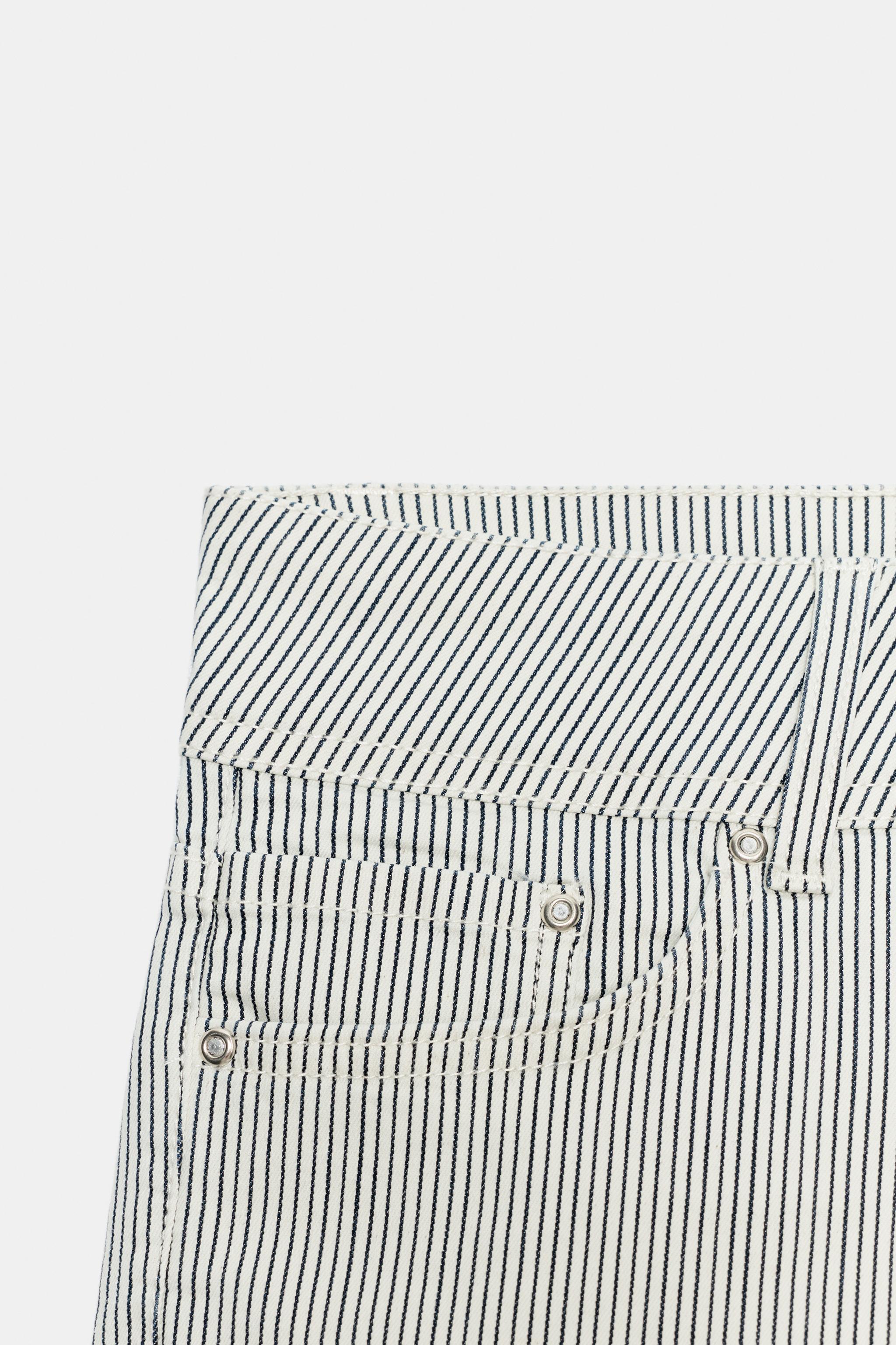 Женские шорты Zara PINSTRIPE MINI SHORTS — фото 8