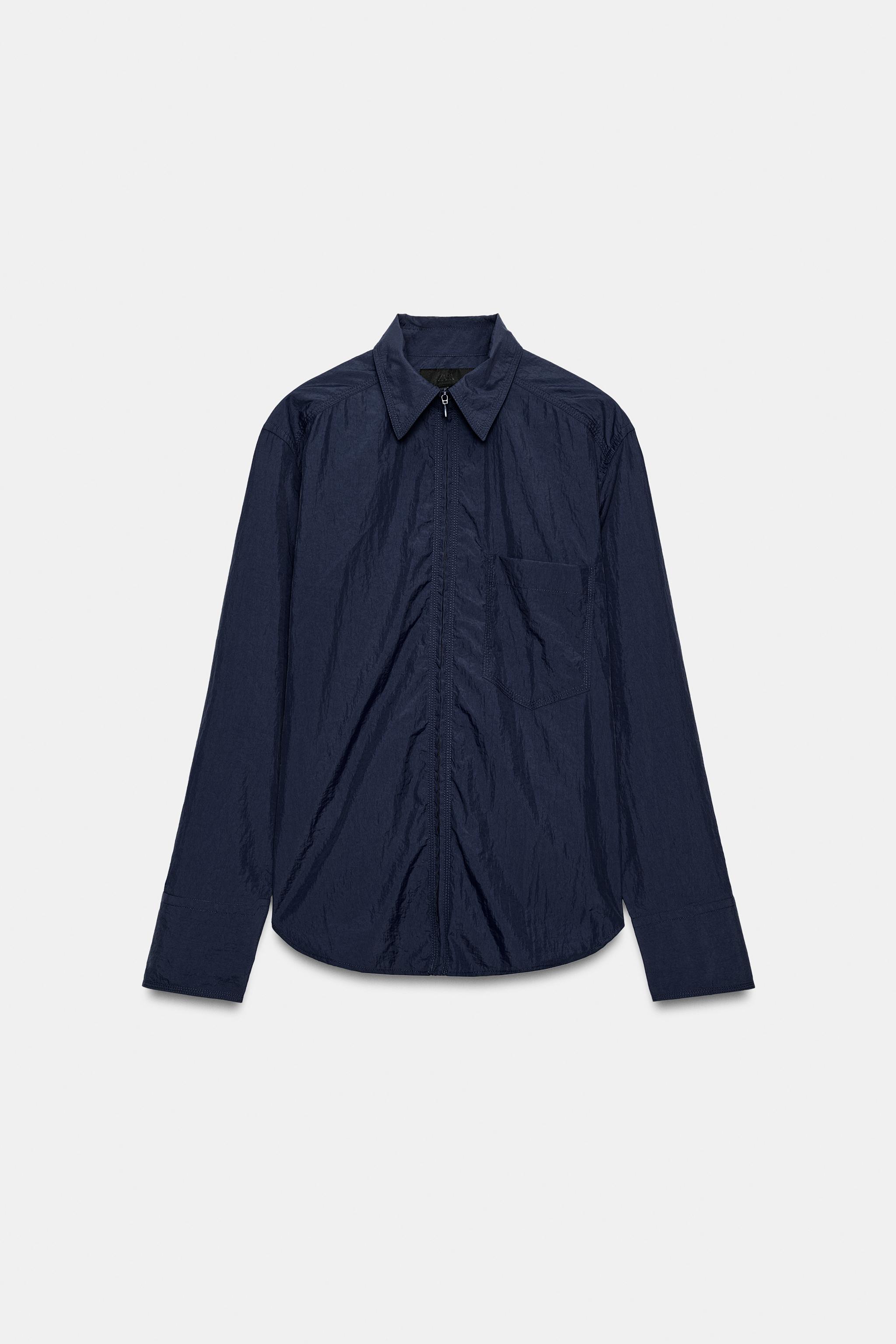 NYLON ZIP-UP SHIRT