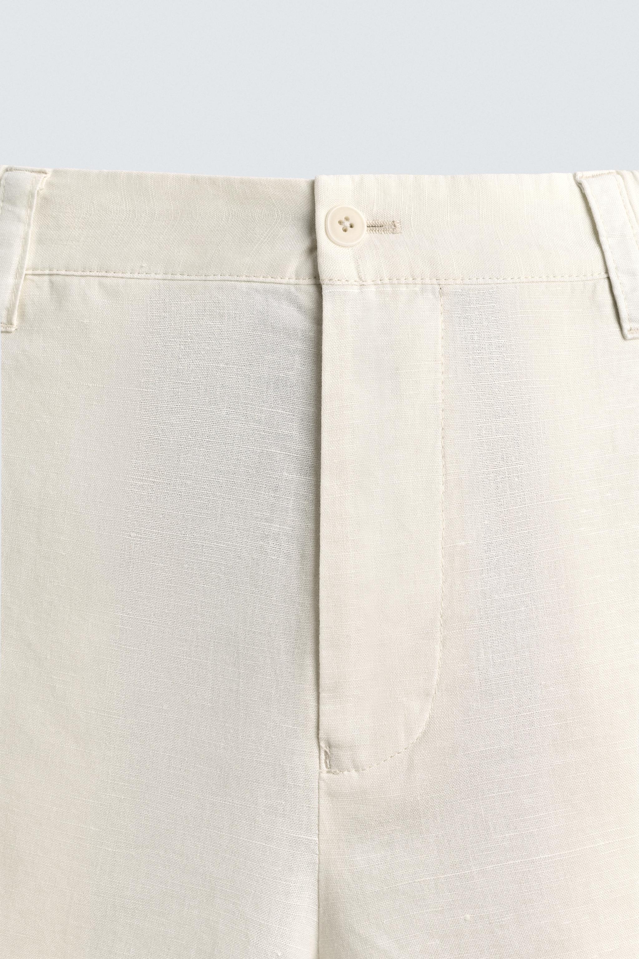 REGULAR FIT HEMP-COTTON SHORTS