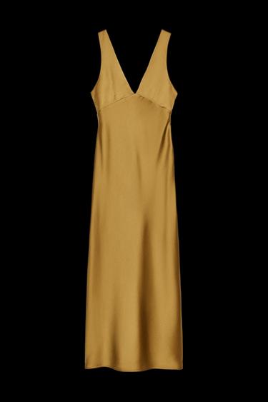 SATIN MIDI DRESS - Oil by Zara - Image 0